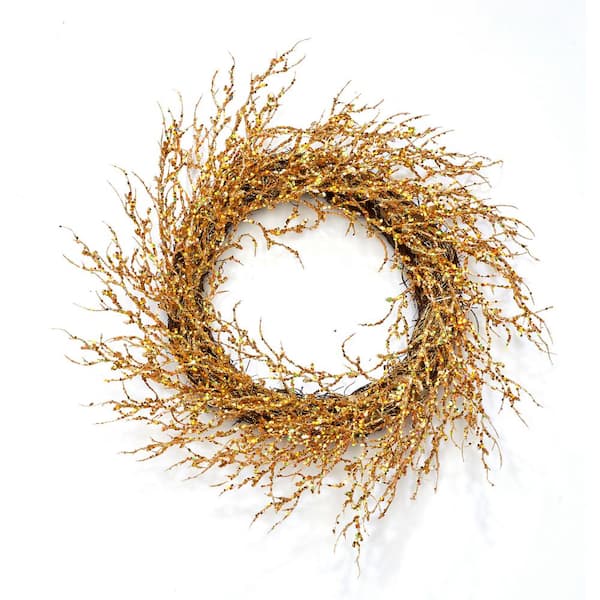 Sparkle Holiday Mistletoe authentic Twig Wreath