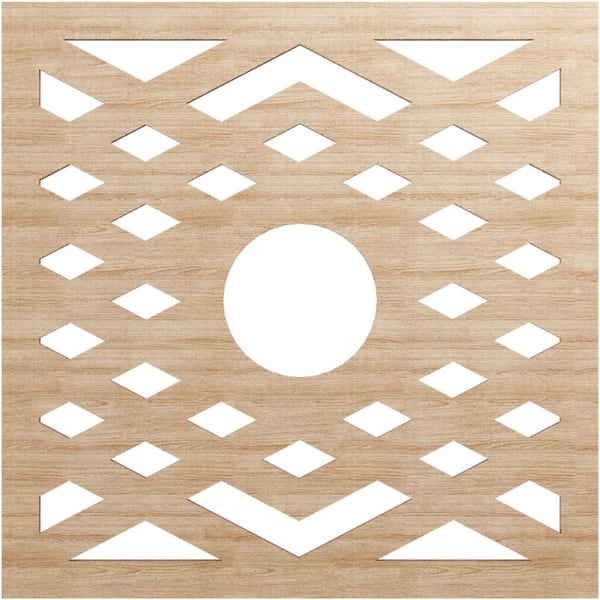 Ekena Millwork 0.25 in. x 4.625 in. x 18 in. Wood Medallion Moulding