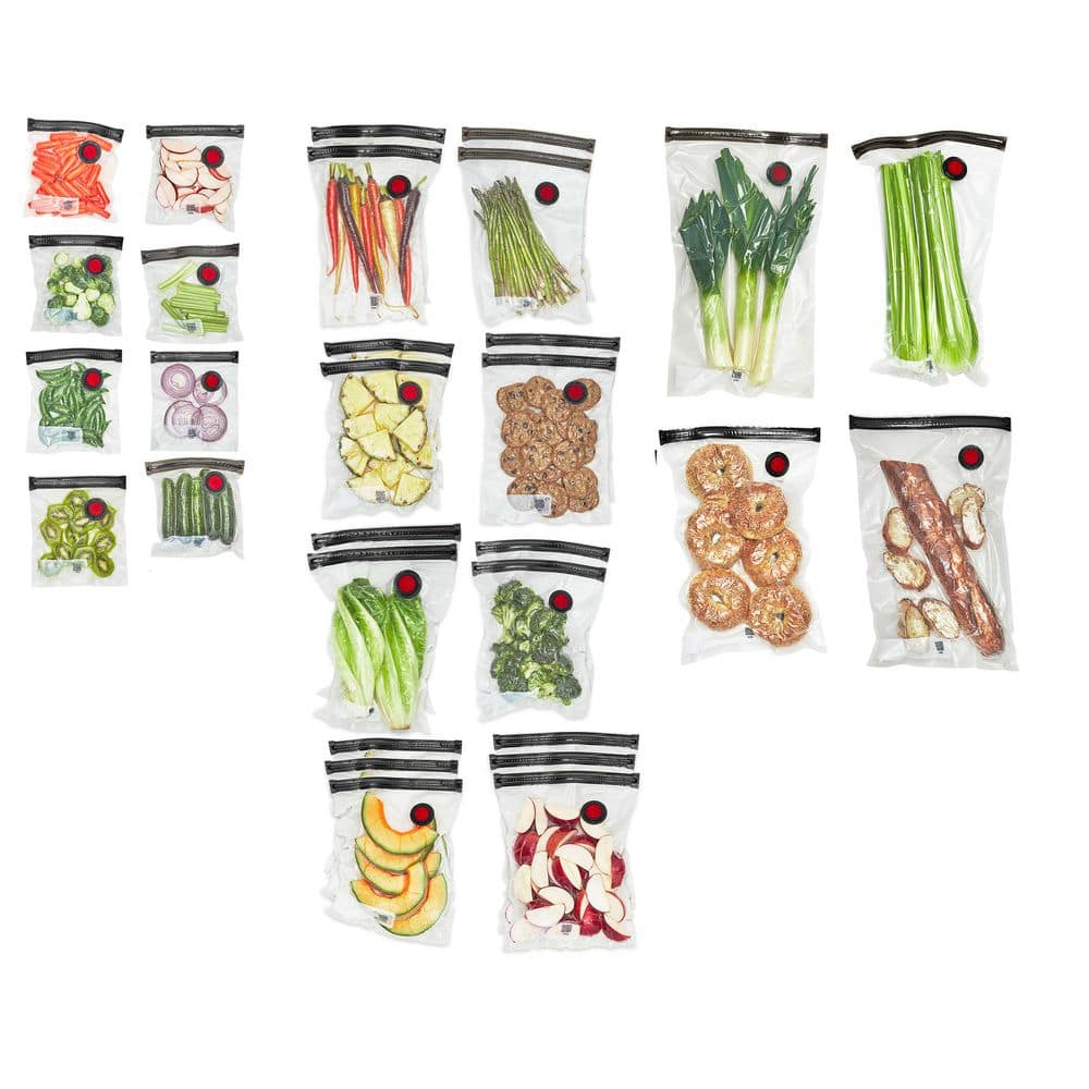 Fresh & Save 30-pc Assorted Sizes Vacuum Sealer Bags, Reusable Sous Vide Bags price history on PriceWatchPro