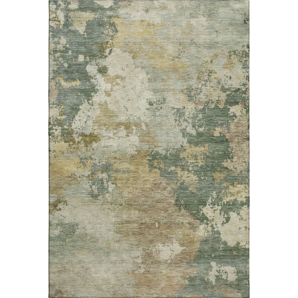 Mayfield Premium Machine Washable Abstract AMF2367 Aloe 9 ft. x 12 ft. Area Rug price history on PriceWatchPro
