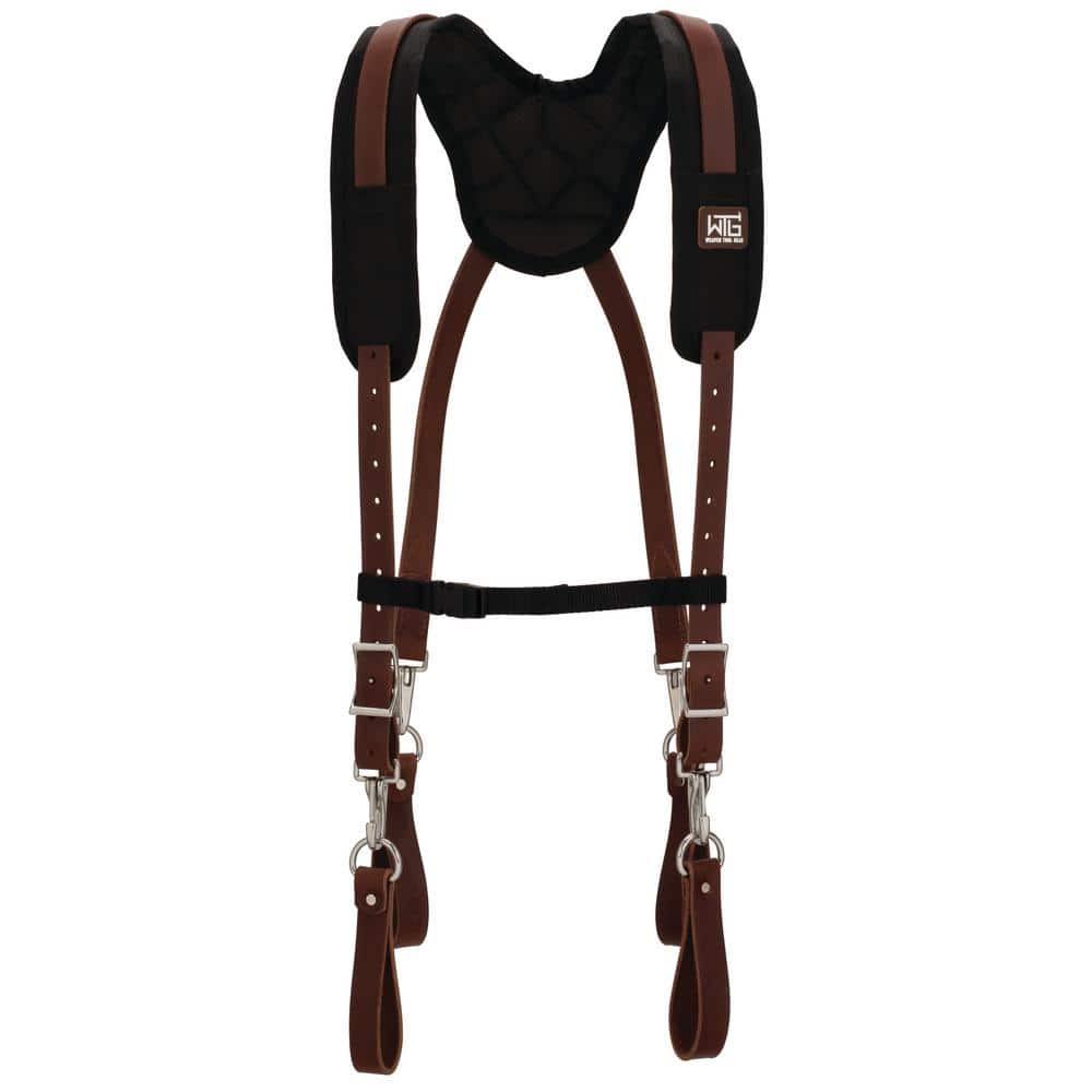 Weaver Tool Gear Comfort Plus Suspenders Leather Brown Tool Belt