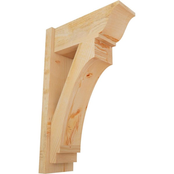 Ekena Millwork 8 in. x 32 in. x 20 in. Douglas Fir Imperial Traditional Rough Sawn Outlooker