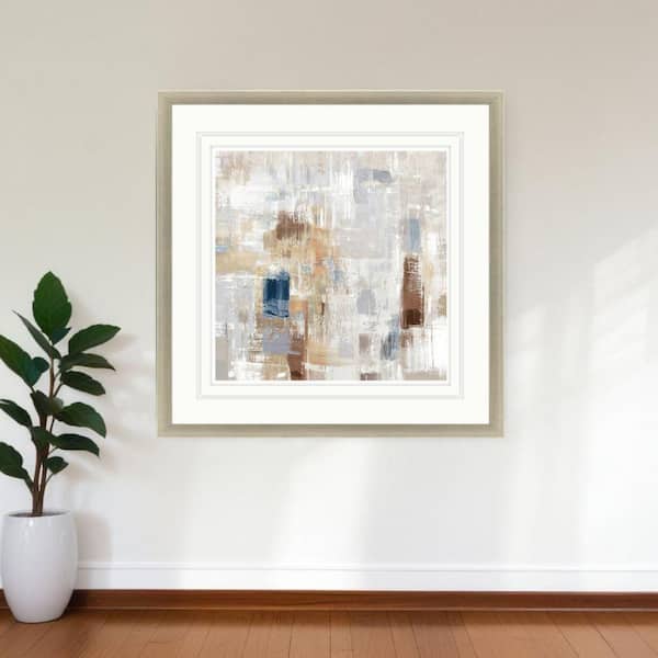 1 Piece Framed Graphic Print Abstract 41.00 in. x 41.00 in.