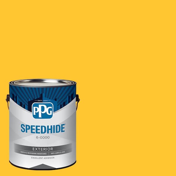 SPEEDHIDE 1 gal. PPG1206-7 Rise-N-Shine Flat Exterior Paint