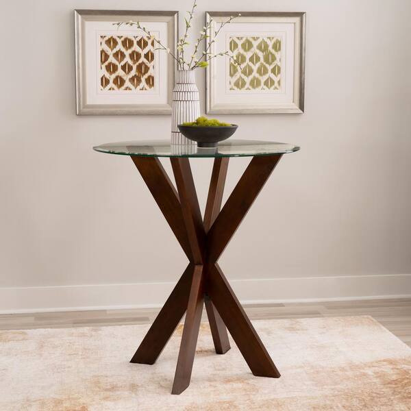 OSP Home Furnishings Brown Wood Base with MDF Wood Top Kitchen Island (39-in x 21-in x 36-in)