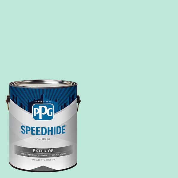 SPEEDHIDE 1 gal. PPG1229-2 Wintergreen Mint Satin Exterior Paint