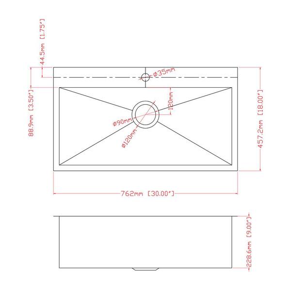 Handmade Drop-in Stainless Steel 30 in. x 18 in. Single Bowl Kitchen Sink with Drying Rack Handmade Drop-in Stainless Steel 30 in. x 18 in. Single Bowl Kitchen Sink with Drying Rack