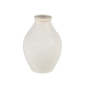 Juniper Ceramic 3 in. Decorative Vase in White - Small