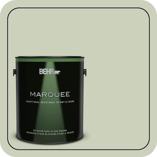 BEHR MARQUEE 1 gal. #PPU10-09 Chinese Jade Semi-Gloss Enamel Exterior Paint & Primer