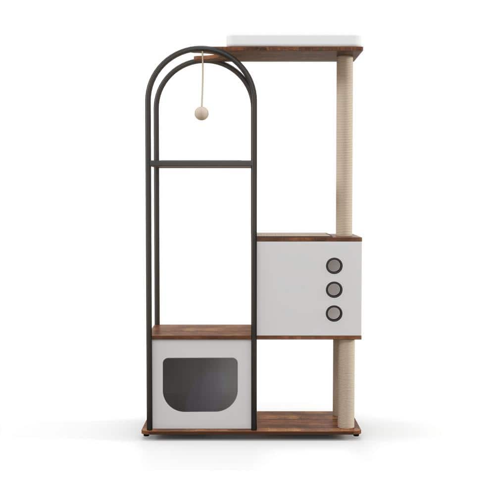 Cenadinz Cat Tree Tower Cat Tower House Scratching Post Cat Tree Condo 