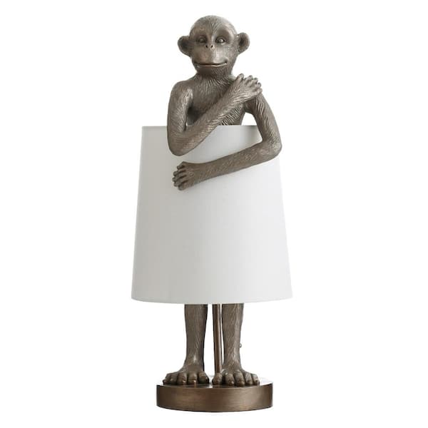 StyleCraft Ravena 23 in. Light Blue Table Lamp with Shade Around Body
