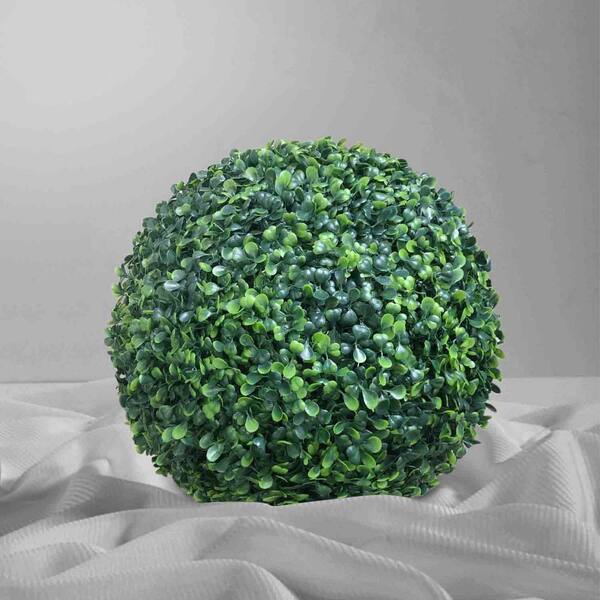 Yirtree Artificial Green Plant Decorative Balls, Indoor Topiary Bowl Filler  Greenery Balls, 4.72 Inch Diameter, Set of 2