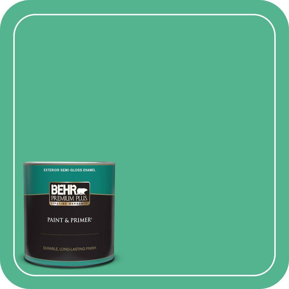 1 qt. #MQ4-16 Aruba Green Semi-Gloss Enamel Exterior Paint & Primer price history on PriceWatchPro