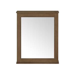 Caville 24 in. W x 30 in. H Rectangular Brown Surface Mount Medicine Cabinet with Mirror in Almond Toffee