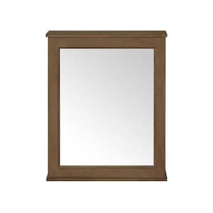 Caville 24 in. W x 8 in. D x 30 in. H Rectangular Surface Mount Almond Latte Medicine Cabinet with Mirror