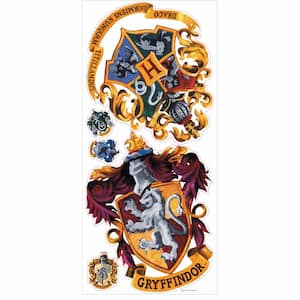5 in. x 19 in. Harry Potter Crest Peel and Stick Giant Wall Decal (5-Piece)