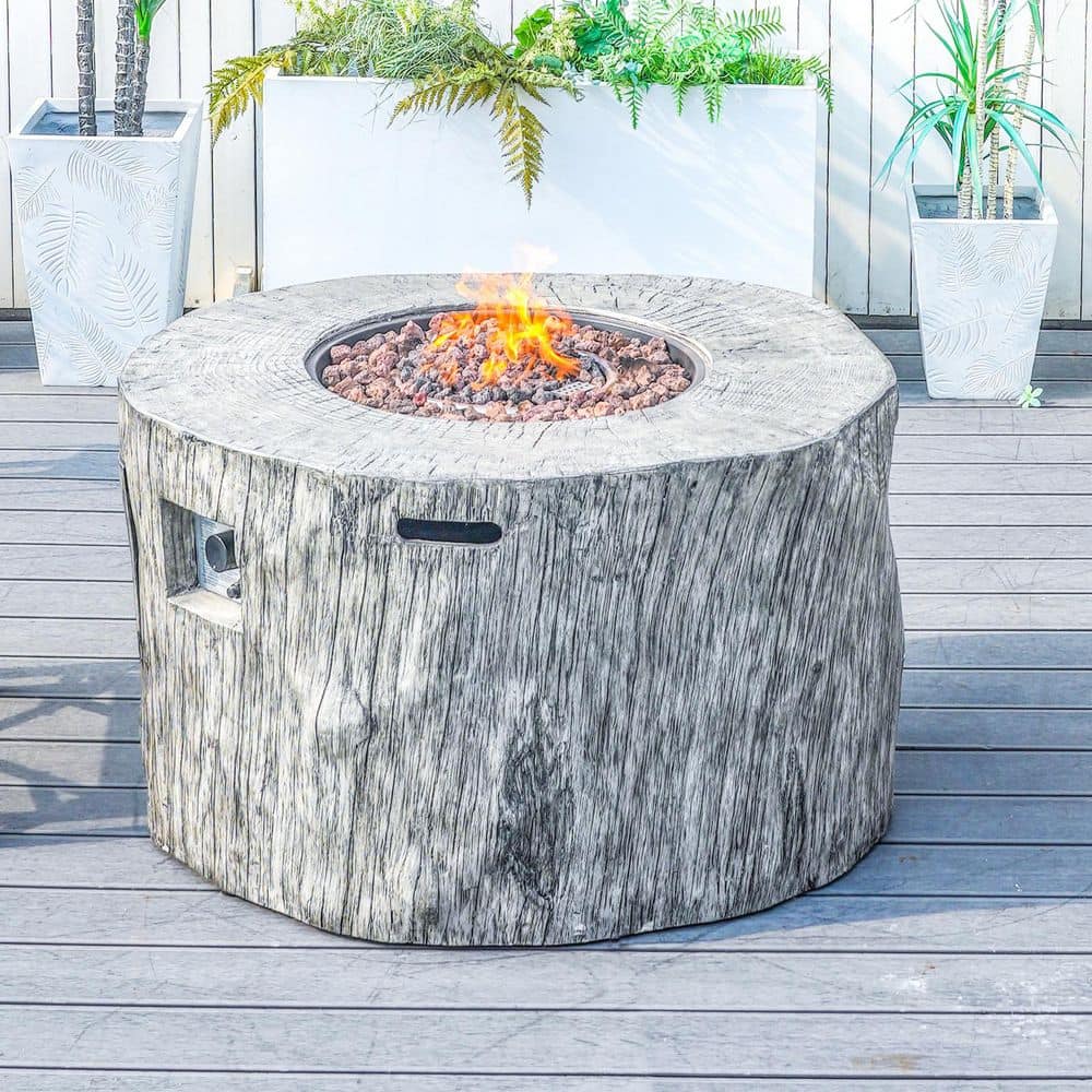 Numa Grey Composite Outdoor Fire Pit Table price history on PriceWatchPro