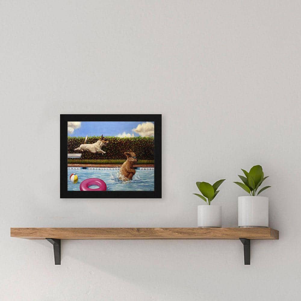 Heffernan 1 Piece Framed Canvas Transfer Animal Art Print 9 in. x 11 in.