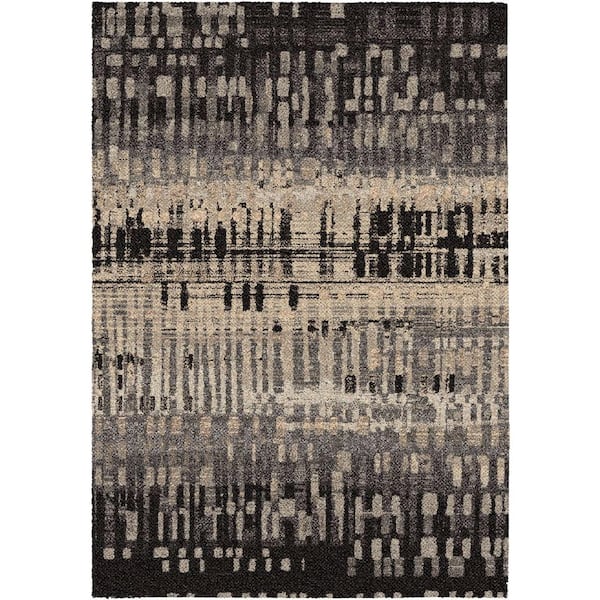 Unbranded Claybourne Black 5 ft. x 8 ft. Indoor Area Rug