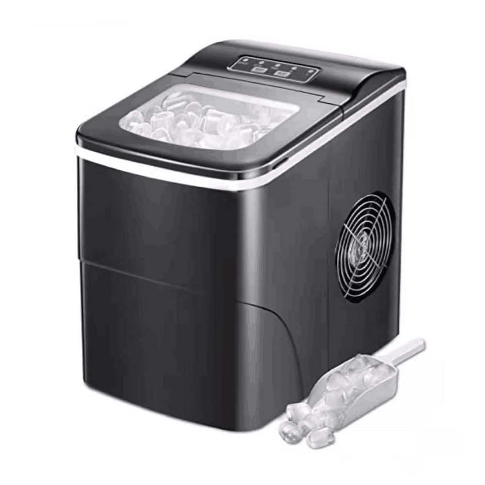 Deco Chef Black Compact Electric Ice Maker, Top Load, Black