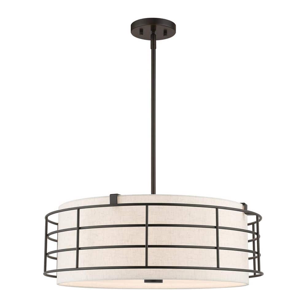 Wycombe 5 Light English Bronze Caged Pendant Chandelier for Dining Room with No Bulbs Included price history on PriceWatchPro