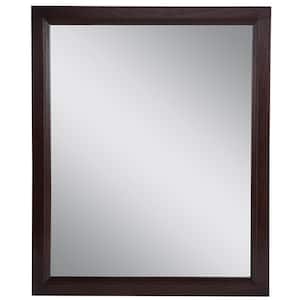 Stratfield 26 in. W x 31 in. H Framed Wall Mirror in Chocolate