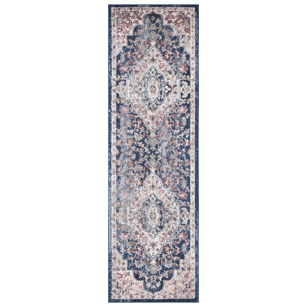 Vintage Collection Montreal Navy 2 ft. x 7 ft. Medallion Runner Rug price history on PriceWatchPro