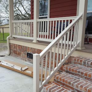 Riviera 3 ft. H x 6 ft. W Tan Vinyl Stair Railing Kit