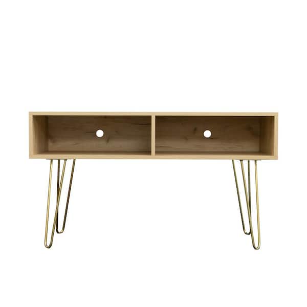 Utopia 4niture Eunica 41.73 in. Oak TV Stand with Storage Fits TV's up to 65 in.