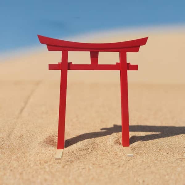 SamsGazebos Miniature Red Japanese Shinto Torii Gate MINI