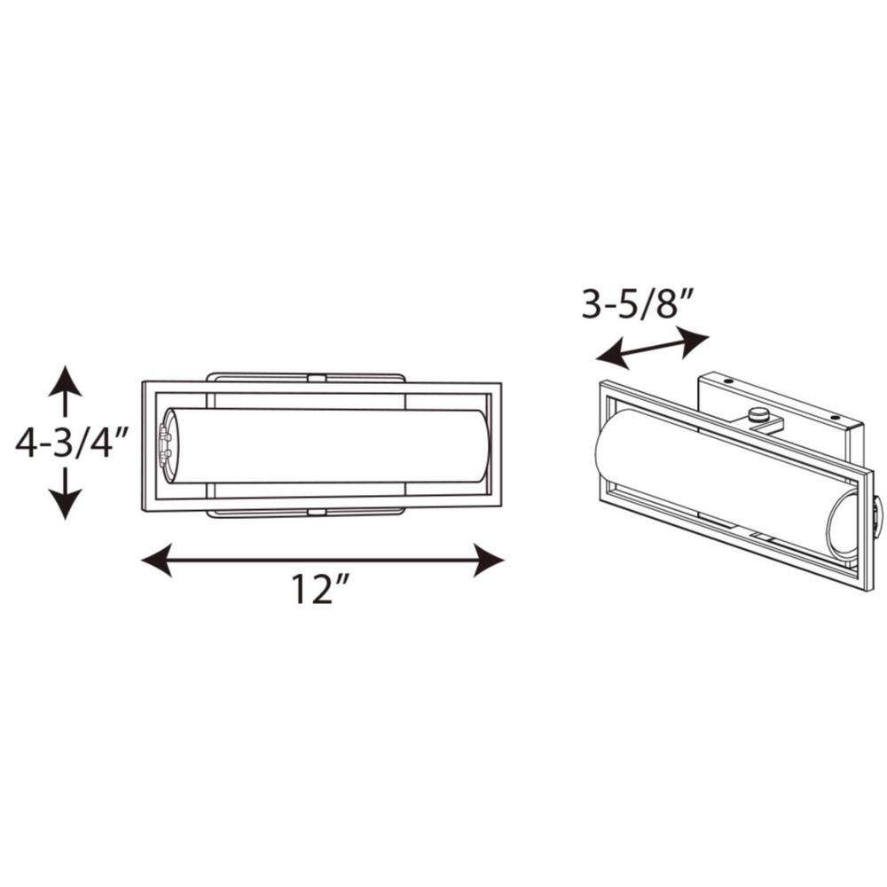 Brushed Nickel 12" LED Cylinder Vanity Light