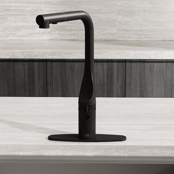 10 in. Stainless Steel Kitchen Sink Faucet Hole Cover Deck Plate for 1 or 3 Hole in Matte Black