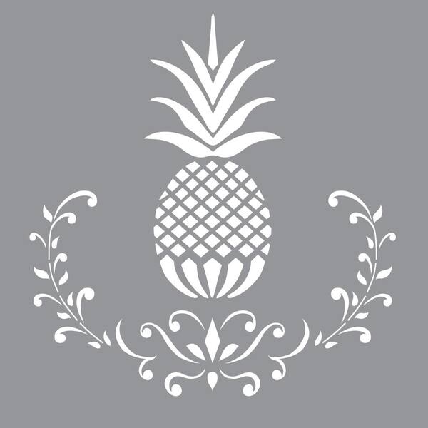 SMALL Pineapple Wall Art Stencil Trendy DIY Wall Designs for Less! SMALL Pineapple Wall Art Stencil Trendy DIY Wall Designs for Less!