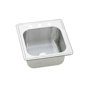 Elite 20 in. Drop-in Single Bowl 20-Gauge Stainless Steel Kitchen Sink Only