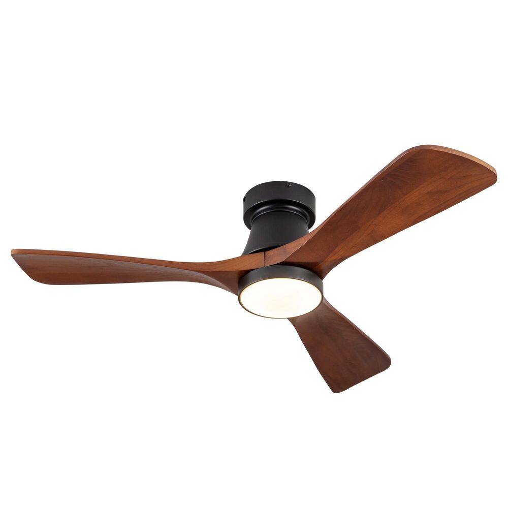 42 in. Modern Industrial Walnut Ceiling Fan with LED Light, Silent DC Motor and Remote Control for Bedroom, Living Room price history on PriceWatchPro