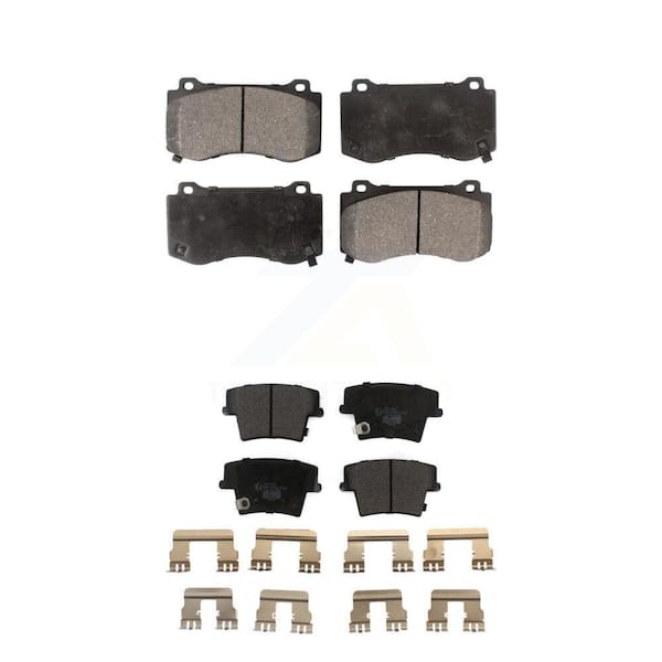 TEC Front Rear Ceramic Brake Pads Kit For 2015 Dodge Charger R T Scat Pack with 6.4L KTC-100078