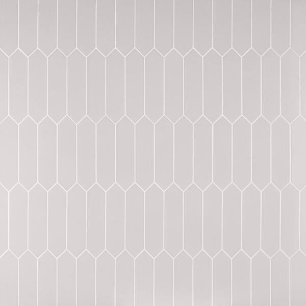 Saloni Gray 2.95 in. x 11.81 in. Polished Picket Ceramic Wall Tile (5.91 sq. ft./Case) Saloni Gray 2.95 in. x 11.81 in. Polished Picket Ceramic Wall Tile (5.91 sq. ft./Case)