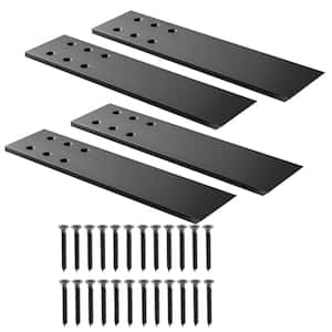 10 in. Countertop Support Brackets with Screws for Granite, Wall Mounted Support for DIY Open Shelving (4-Pack)