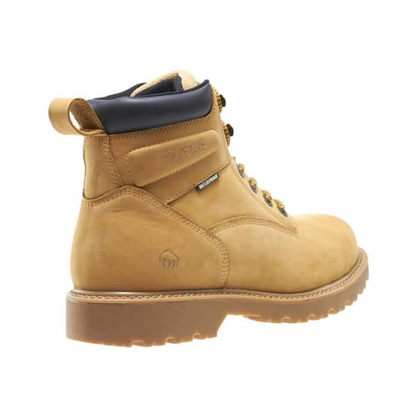 Men's Floorhand Waterproof 6'' Work Boots - Soft Toe - Wheat Size 10(W)