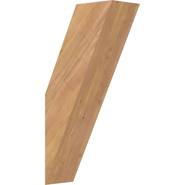 Ekena Millwork 5 1/2"W x 12"D x 24"H Traditional Smooth Knee Brace, Western Red Cedar