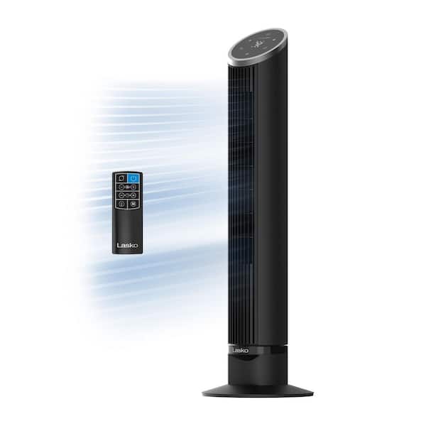 Lasko StealthBreeze 15 in. 12-Speed Oscillating Tower Fan in White