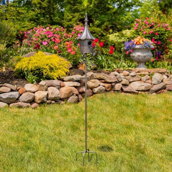 Zaer Ltd. International 64.75 in. Tall Antique Silver Iron