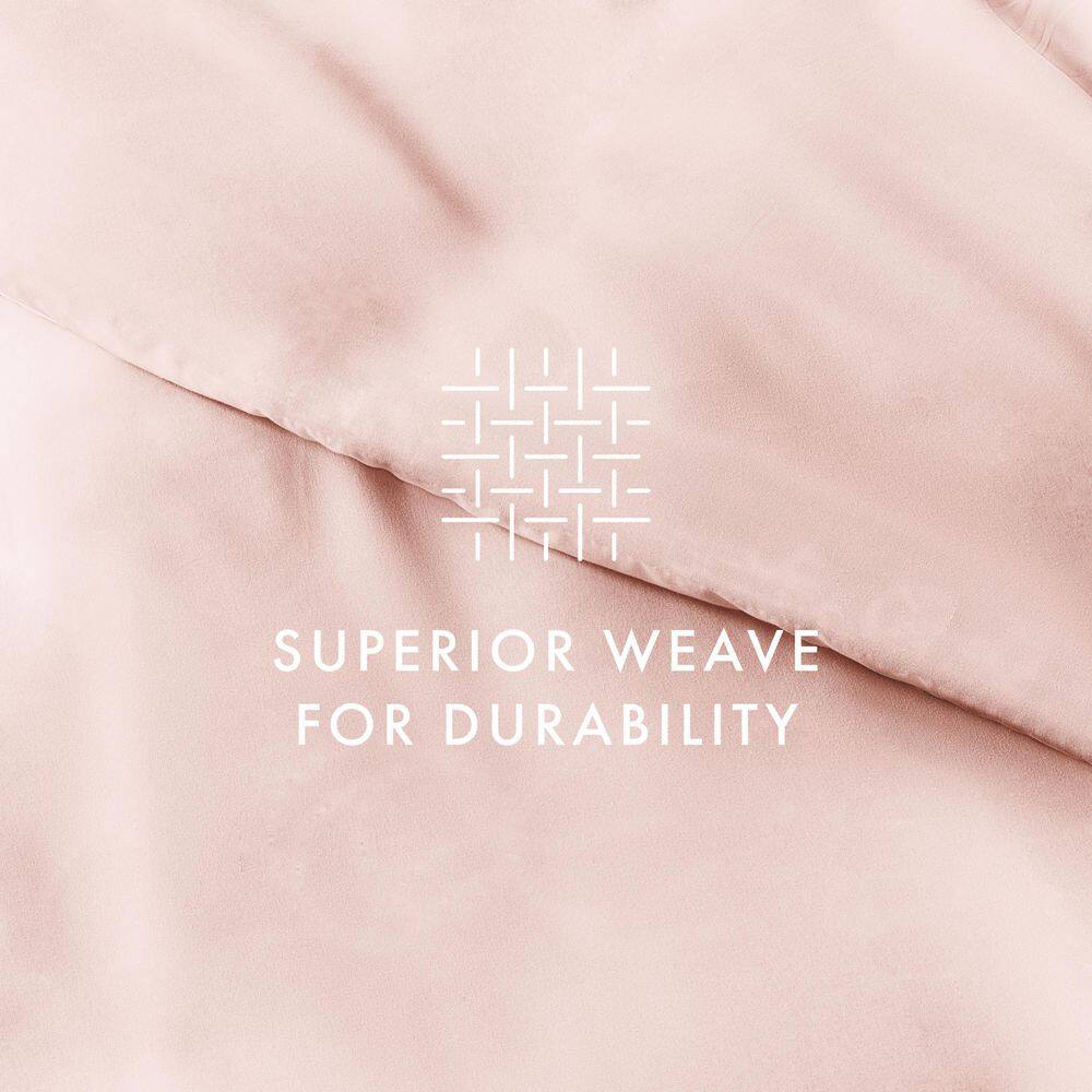 Blush Microfiber King/California King 3-Piece Duvet Cover Set