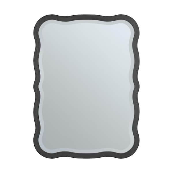 James Martin Vanities Rowyn 28.0 in. W x 38.0 in. H Framed Wall Bathroom Vanity Mirror in Carbon Oak