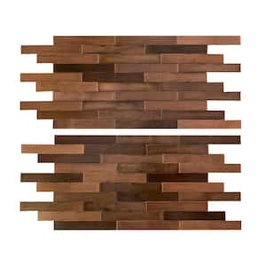 Distressed Mini Metal Aged Copper 11.5 in. x 13.5 in. Metal Peel and Stick Tile (0.94 sq. ft./pack)