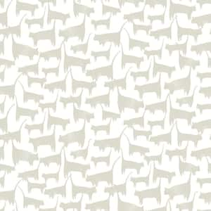 34.16 sq ft Cat Tails Beige Peel and Stick Non-woven Wallpaper