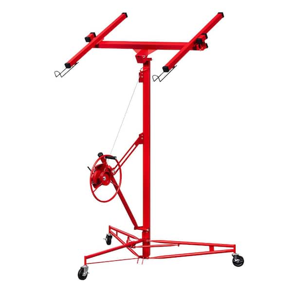 maocao hoom 16 ft. Lift Drywall Panel Hoist Jack for Ceiling - RED