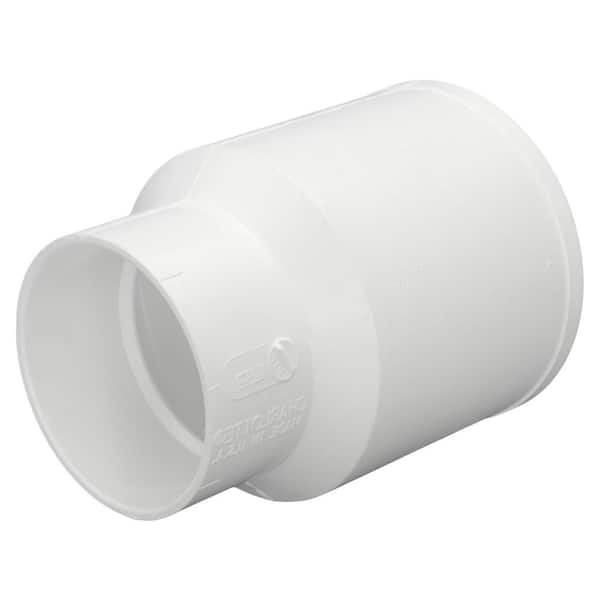 Charlotte Pipe 4 in. x 3 in. PVC Sch. 30 Thin-Wall H x H Adapter Fitting