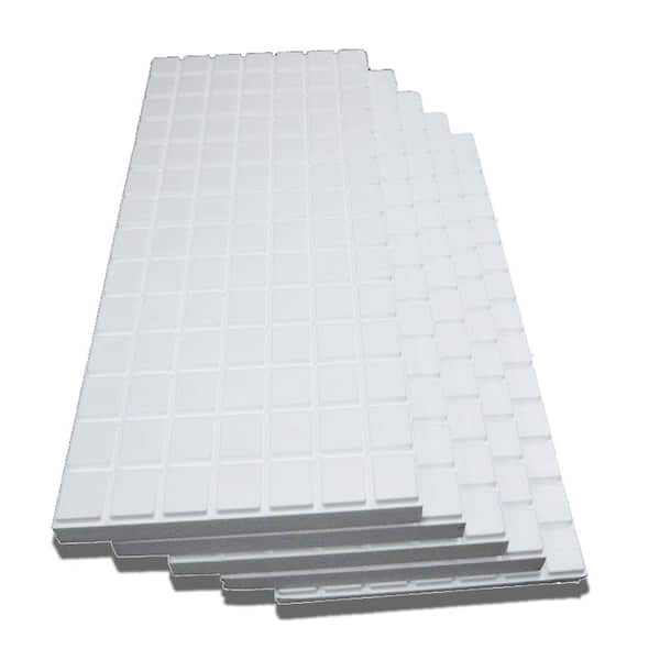 Amvic Envirosheet H.D Insulation with drainage-2-3/8in. x 2ft. x 4ft.(8 Panels)-64 sq ft. - R10 - Ext/Int-Below/Above Grade