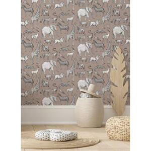 Blue Kenji Safari Matte Paper Non-Pasted Wallpaper Roll